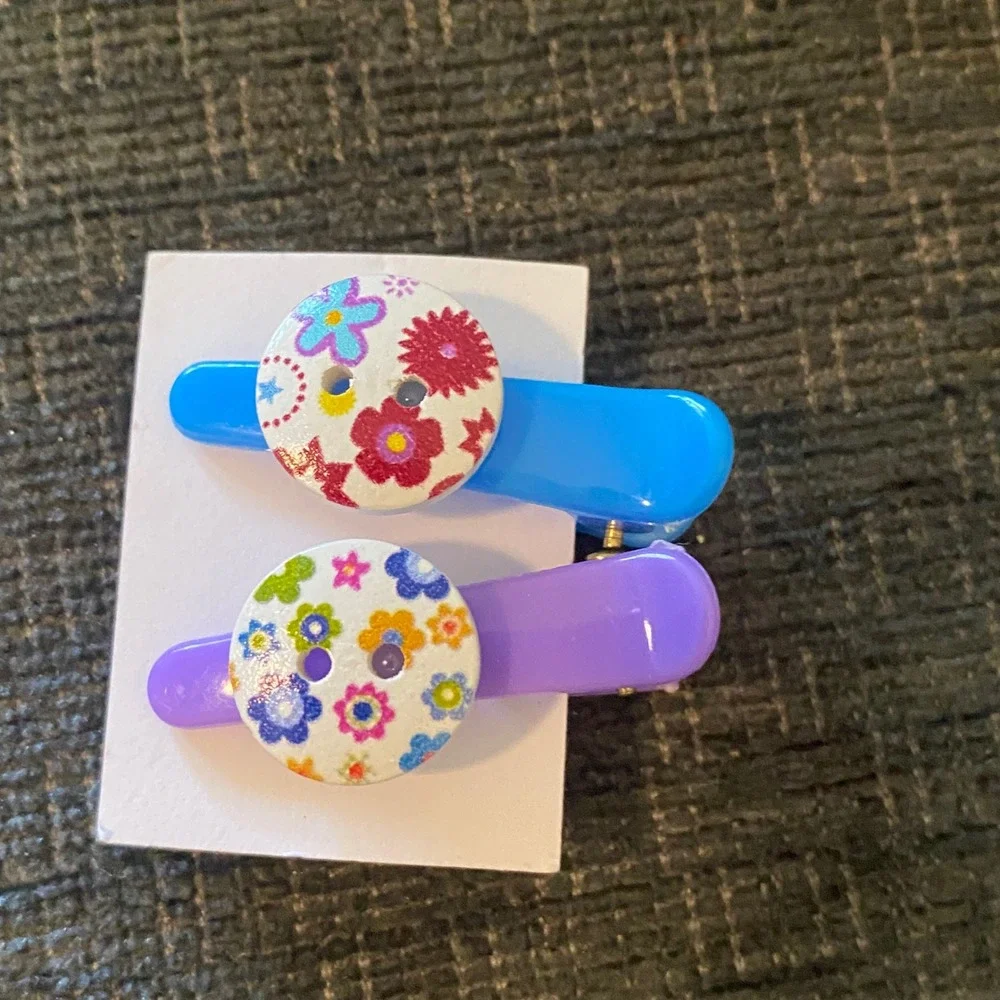 Unbranded Hair Clip Set Girls OS Multicolor New Butterfly Cat Floral Bow 12pc